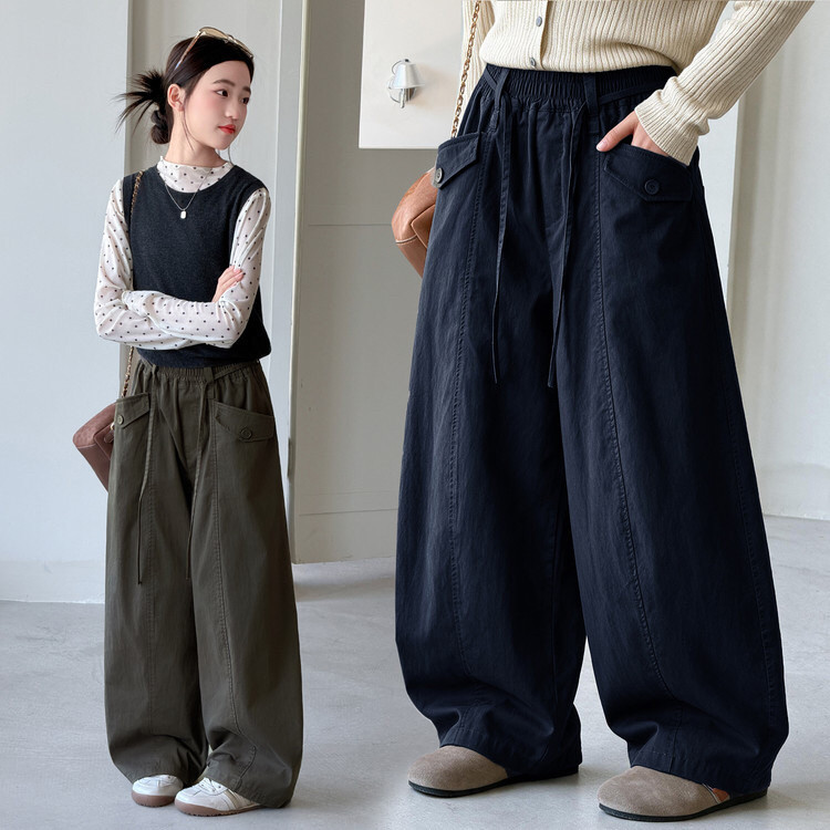 女童裤子春秋款2026新款儿童裤子
