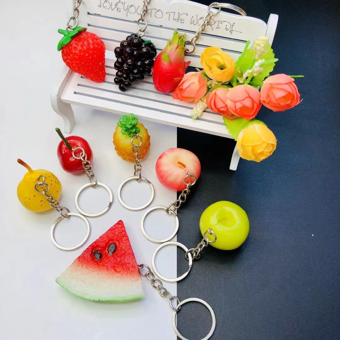 pvc仿真水果钥匙扣挂件