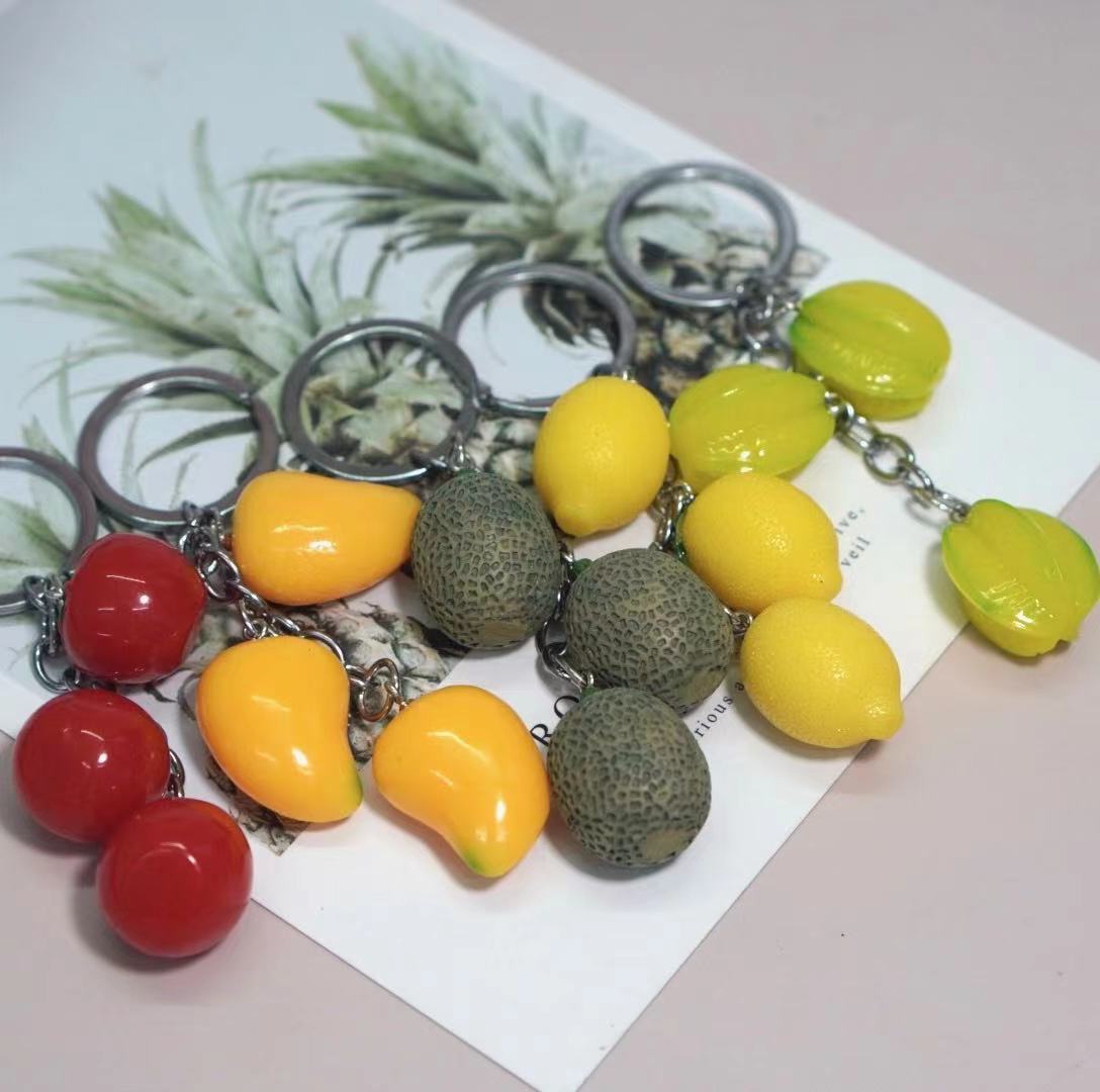 仿真小礼品钥匙扣开心树脂