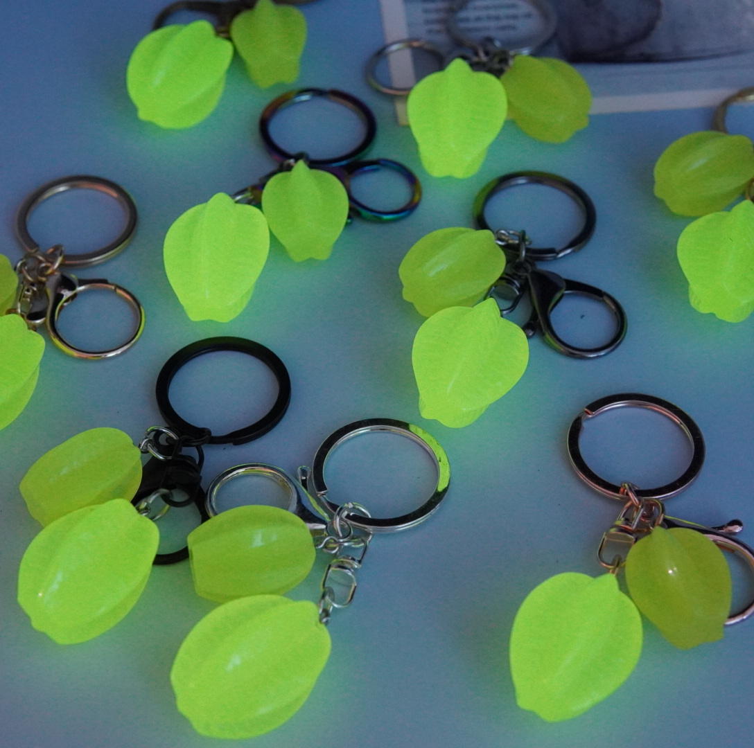 钥匙扣女可爱卡通树脂水果杨桃汽车钥匙扣书包挂件小饰品高颜值