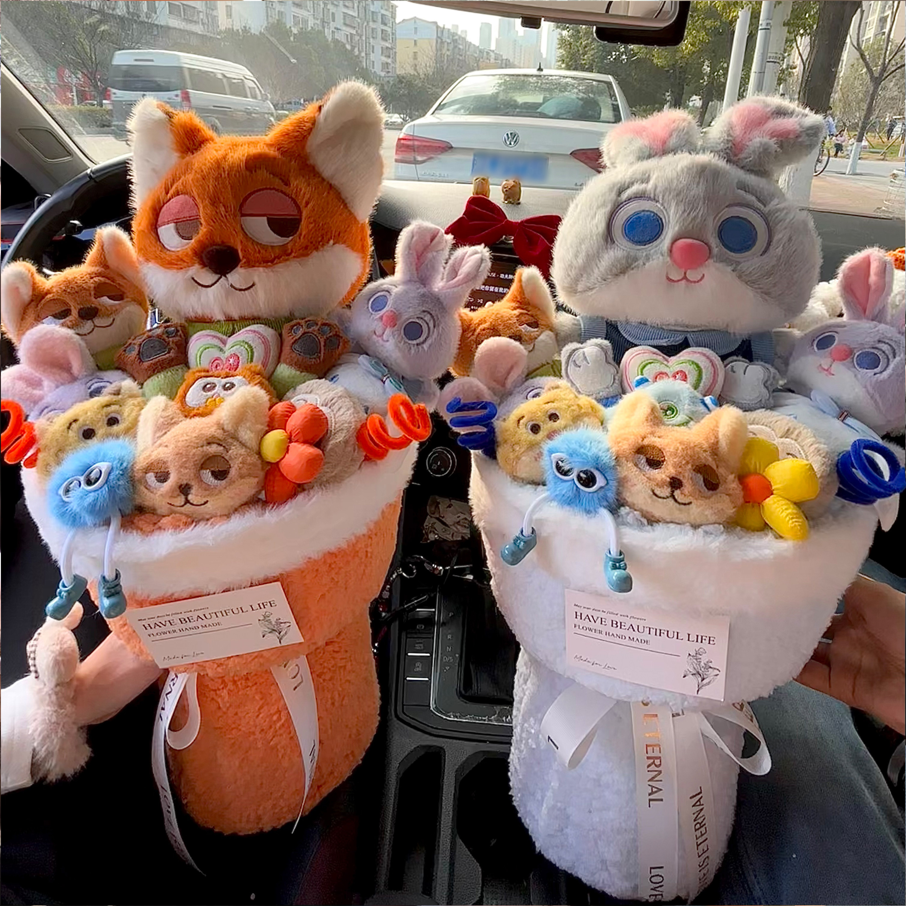 特大号疯狂动物城生日礼物玩偶花束送女友男友闺蜜孩子尼克朱迪花