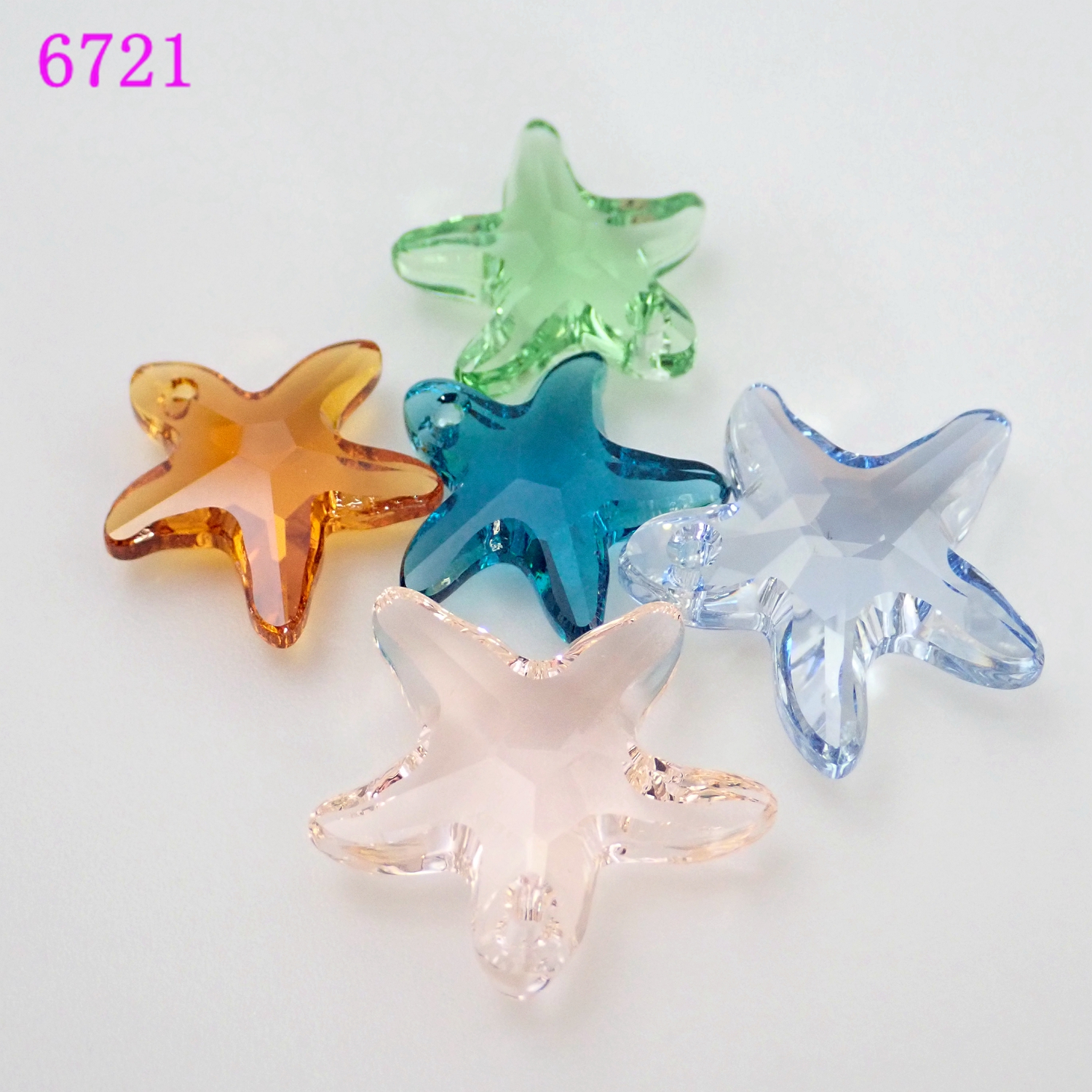 施华洛6715五星6721海星单孔吊坠