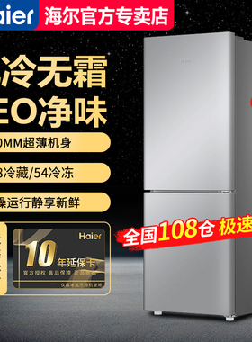 【急速发】海尔172L双开门电冰箱家用小型节能BCD-172WGHC2E9S9
