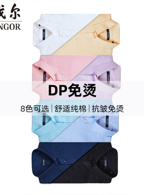 【牛津纺DP免烫】雅戈尔男装秋冬款商务休闲纯棉长袖衬衫男9694