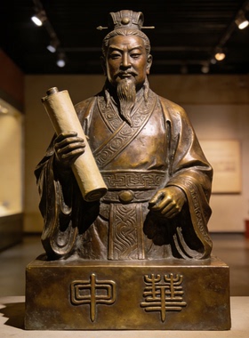 爱国纪念馆黄铜半身像雕塑定制