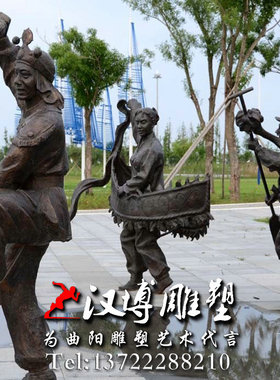 玻璃钢民俗广场舞景观人物雕塑