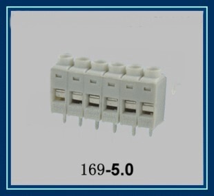 欧式接线端子169-167-168R螺钉式PCB接线端子5.0间距