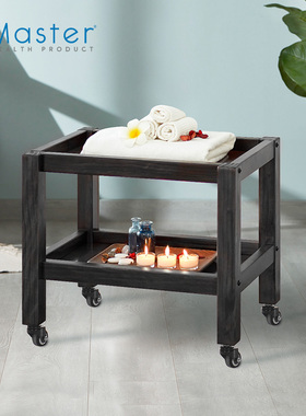 名腾Master木质置物车MT24移动储物架美容美发工具车收纳工具车