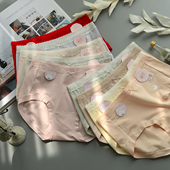 纯色简约全棉包臀柔软透气抗菌女士短裤 新品 黛丝少女中腰三角内裤