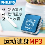 Máy nghe nhạc Philips MP3 SA2208 sinh viên nghe tiếng Anh thể thao cầm tay mini Walkman - Máy nghe nhạc mp3