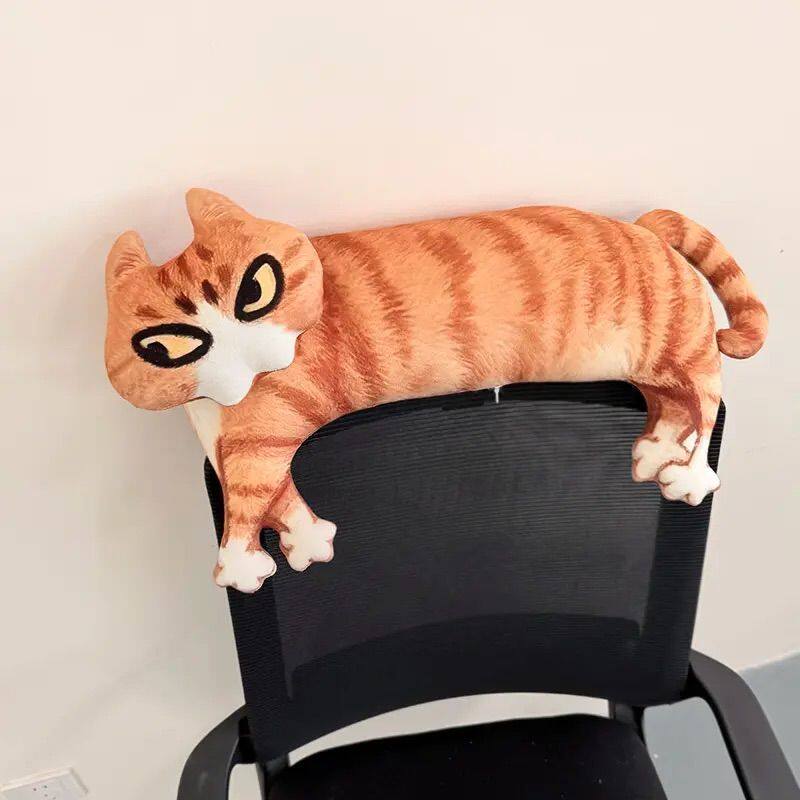 搞怪老吴猫咪挂件毛绒玩偶猫咪抱枕靠枕抽象表情包丑萌趣味玩具