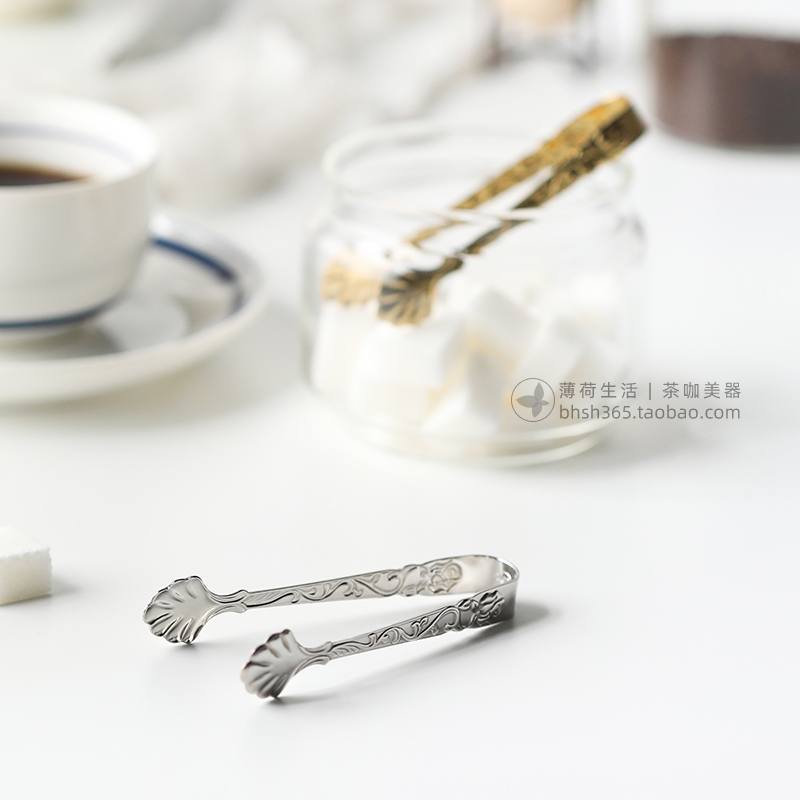 复古浮雕迷你小号咖啡馆餐厅冰夹