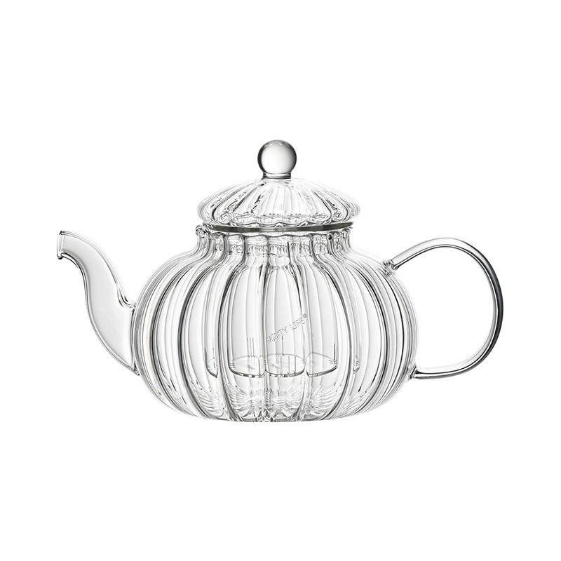 耐热玻璃煮茶壶条纹壶过滤南瓜壶透明花茶壶家用玻璃茶壶,餐饮具,茶壶,淘宝优惠券,粉丝福利购,淘宝优惠卷