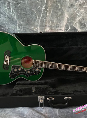 高端定制款SJ200 Std 绿水鬼Parlor elite全单42寸电箱民谣木吉他