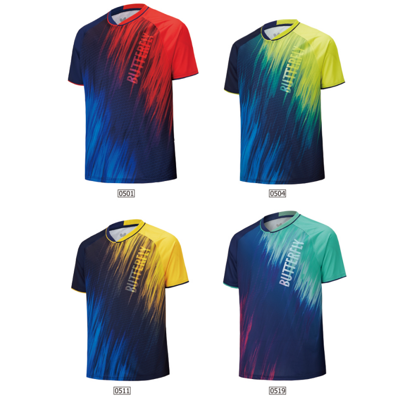 蝴蝶2024新款速干透氣乒乓球服