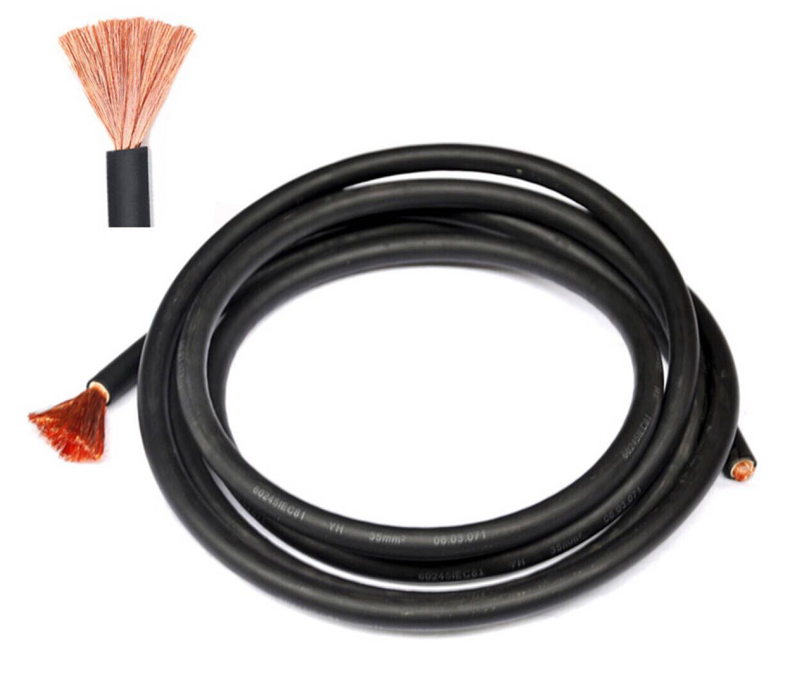 电焊机焊把线纯铜国标25/35/50平方焊线电缆线电焊线电缆线接地线