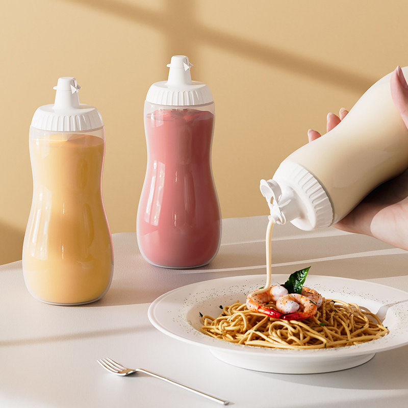 透明按压式密封罐厨房调料瓶大容量防漏沙拉挤酱料储存罐居家收纳,厨房/烹饪用具,密封罐,淘宝优惠券,粉丝福利购,淘宝优惠卷