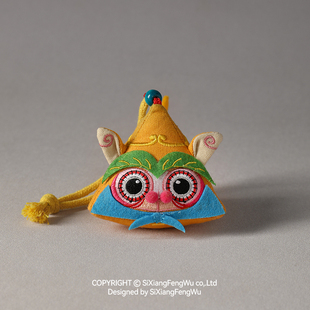 四象风物生肖香囊挂偶兔马羊猴挂偶原创设计可爱刺绣香包包挂件