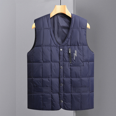 轻薄款马夹外套男爸爸黑色上衣