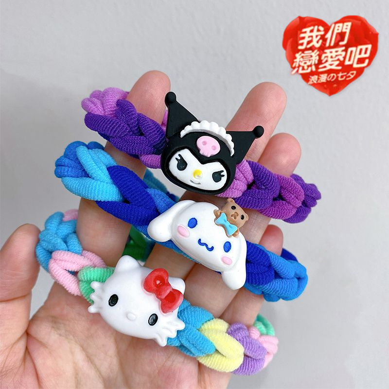 闺蜜少女心三丽鸥编织手绳发圈