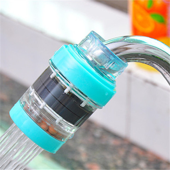 家用厨房水龙头过滤器麦饭石磁化净水器自来水滤水器浴室节水器