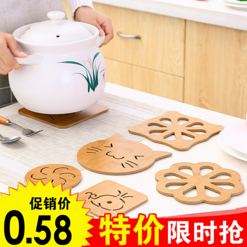 木质卡通隔热垫餐桌垫创意可爱