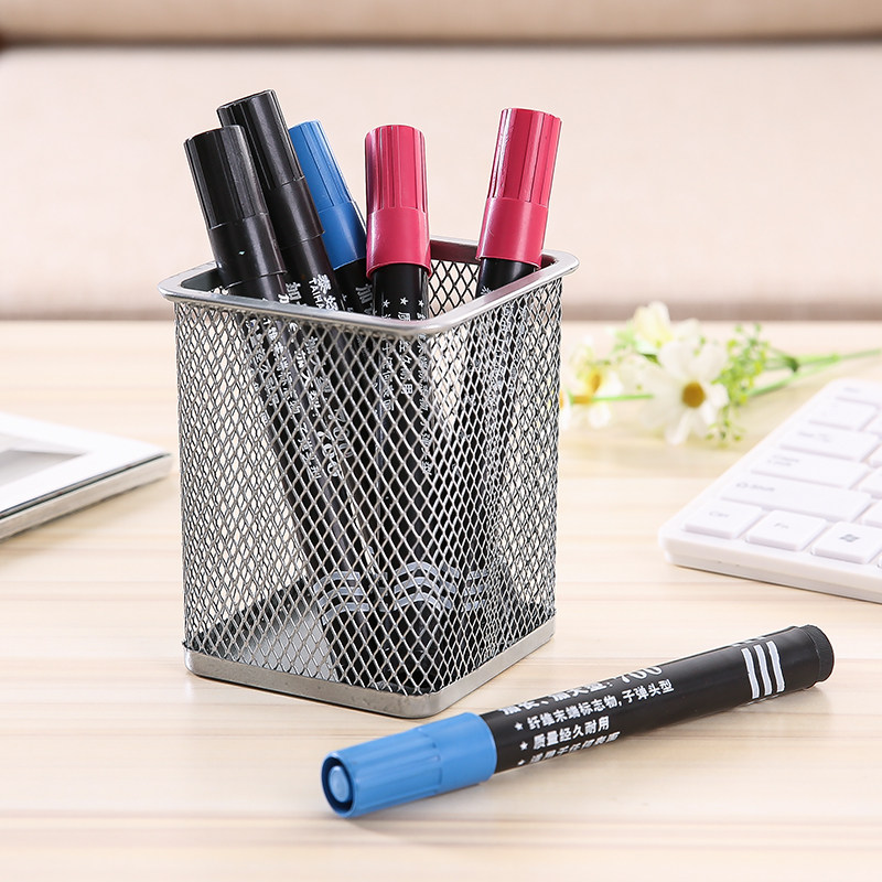 색이 바래지 않는 유성 대형 펜 양두 두꺼운 머리 가는 머리 특급 물류 마커 도매 검정 빨강 파랑 사무용품