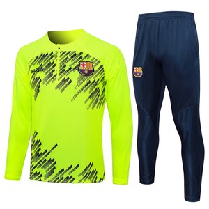 2425巴萨球衣长袖巴塞罗那足球训练服套装B789# football jersey