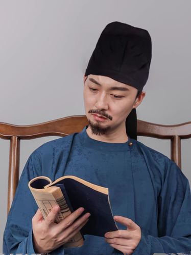 汉服帽子唐制幞头首服飞鱼服飘飘巾居士古装优雅包头帽李白帽舞台