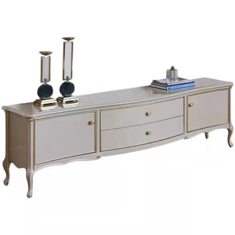 美式轻奢电视柜茶几组合现代简约地柜高级感