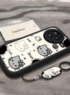 黑白猫咪头适用于小米Civi5Pro手机壳Xiaomi新款25067PYE3C全包防摔保护套civi5pro可爱男女ins风专用外壳