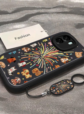 烟花小动物适用于OPPOA6V手机壳A6i+男女新款PLT130全包防摔A6sPro可爱A6c网红A6GT保护手机套A6Max的外壳A6