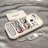 可爱男女款 四宫格小新适用于OPPOR11s手机壳OPPOR11新款 全包防摔保护套oppor11s个性 搞怪小众ins风专用外壳