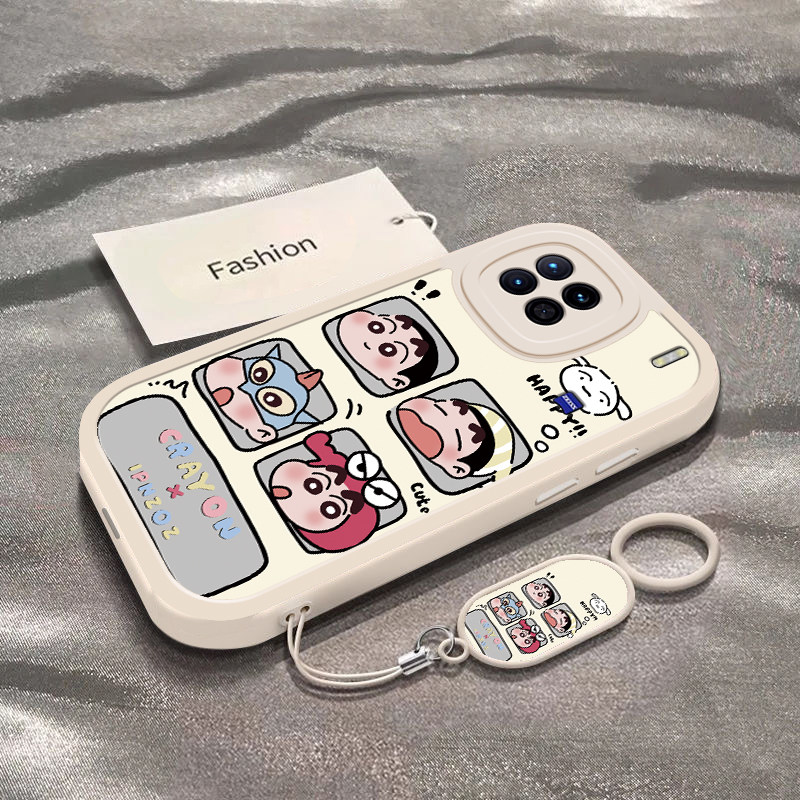 四宫格小新适用于vivoX90s手机壳X90Pro新款V2241A全包防摔保护套X90Pro+可爱男女款vivix90搞怪小众专用外壳