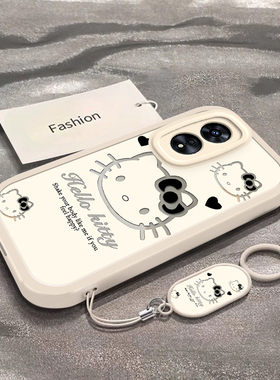 暗黑凯蒂猫适用于OPPOA97手机壳新款PFTM10全包防摔保护套A95搞怪可爱男女款oppoA96卡通小众ins风专用外壳