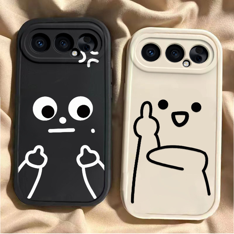 适用于荣耀500Pro手机壳新款MEY-AN00全包防摔国际友好手势保护套荣耀500可爱男女款硅胶软壳ins风专用外壳