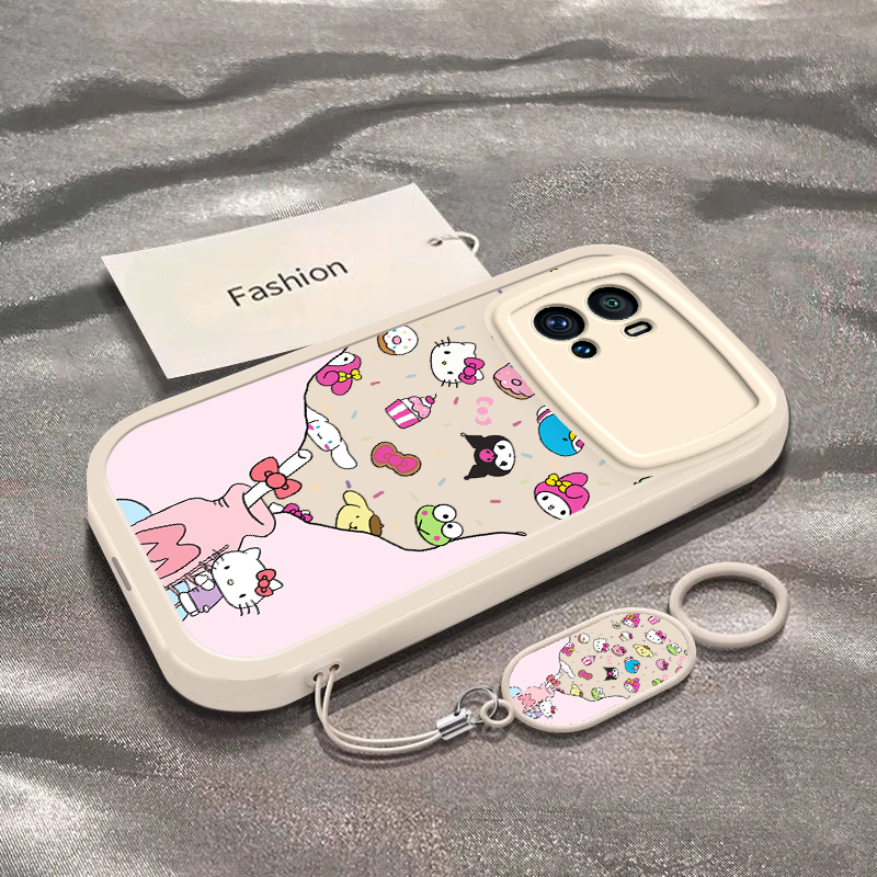 牛奶瓶凯蒂猫适用于iQOO9Pro手机壳V2172A新款全包防摔保护套iQOO9可爱男女款iqoo9Pro卡通小众ins风专用外壳