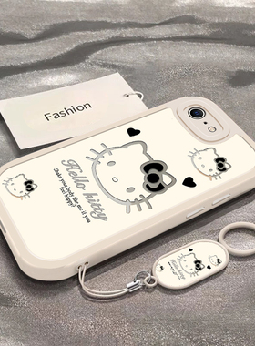 暗黑凯蒂猫适用于苹果6手机壳6S新款iPhone6sPlus全包防摔保护套Apple6Plus可爱男女款卡通小众ins风专用外壳
