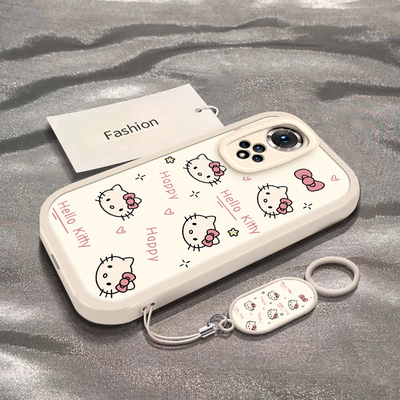 适用于荣耀50手机壳荣耀50Pro新款NTH-AN00全包防摔50se保护套honor男女款简约可爱彩色凯蒂猫头华为专用外壳