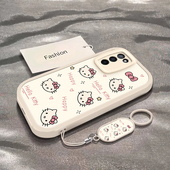 适用于OPPOA55手机壳OPPOA55s新款 5G全包防摔pemt00保护套oppoa55s小众男女款 简约可爱彩色凯蒂猫头专用外壳