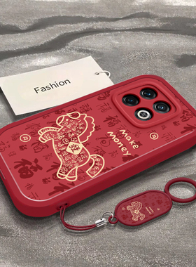 发财福马适用于一加10Pro手机壳新年1+11春节马年2026限定男女新款NE2210全包防摔保护套OnePlus12专用外壳