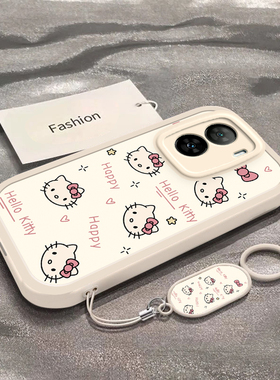 适用于iQOOZ7手机壳iQOOZ7i新款全包防摔V2270A保护套vivo男女款iqoo卡通可爱iQOOZ7x彩色凯蒂猫头专用外壳