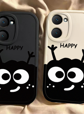 适用vivoY37手机壳新款vivo Y37m保护套5G版硅胶全包防摔外壳voviy男ins女viv0维沃vovoy丫viviy网红黑色煤球