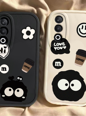 适用于OPPOK12Plus手机壳K12+新款全包防摔保护套PKS110男oppok十二加女opopk12专用的外壳后壳咖啡小花煤球