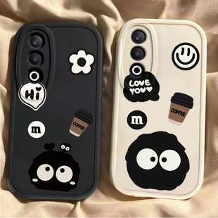 适用于OPPOK12Plus手机壳K12+新款全包防摔保护套PKS110男oppok十二加女opopk12专用的外壳后壳咖啡小花煤球