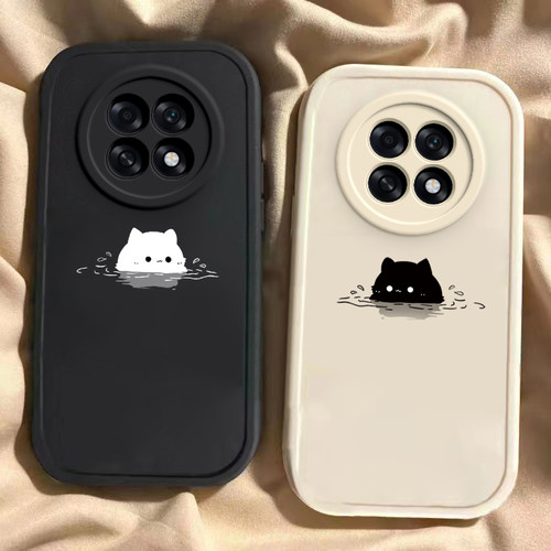 泡汤猫猫适用于OPPOK13s手机壳新款PLL110全包防摔保护套oppok13s可爱搞怪男女款小众个性简约ins风专用外壳