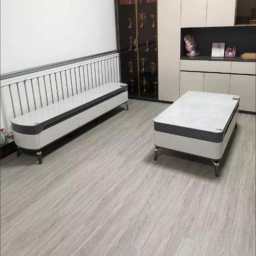 SPC锁扣地板仿木纹PVC加厚耐磨防水防火石塑自己铺石晶家用地板