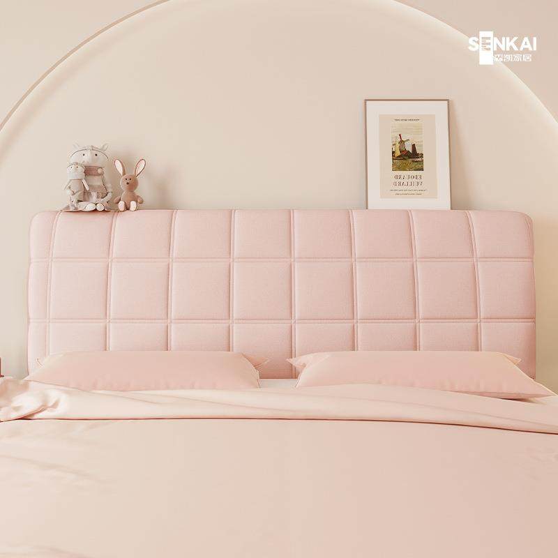 新款床头罩简约风纯色通用床头保护套通用夹棉复合防尘罩,居家布艺,床头罩,淘宝优惠券,粉丝福利购,淘宝优惠卷