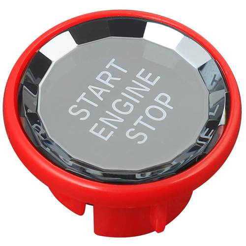 适用于捷豹F-PACE XEL XFL XE XF内饰改装水晶一键启动按钮装饰贴