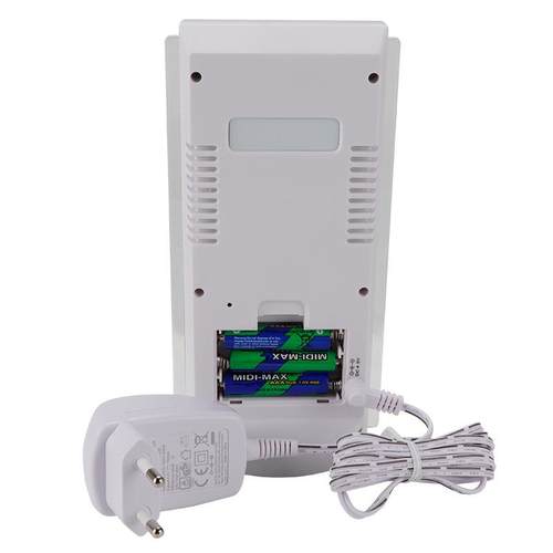 无线彩屏室内外温湿度计带背光晴雨表家用智能数显电子时钟闹钟